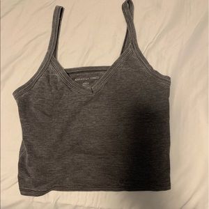 grey super comfy american eagle crop top tank